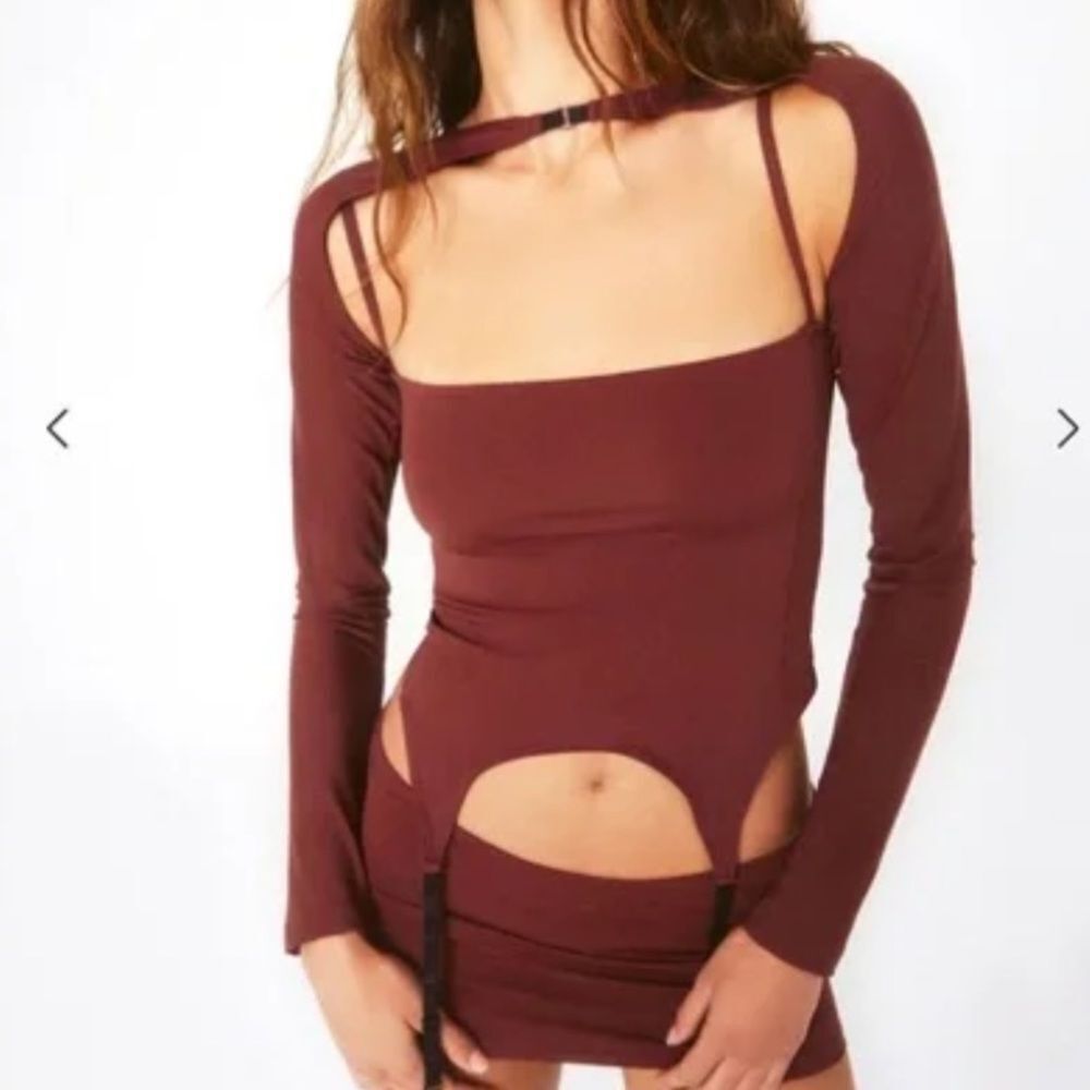 Miaou Phoenix Cinnamon Shrug Corset Sz S NWT Revolve Crop Top new tag small